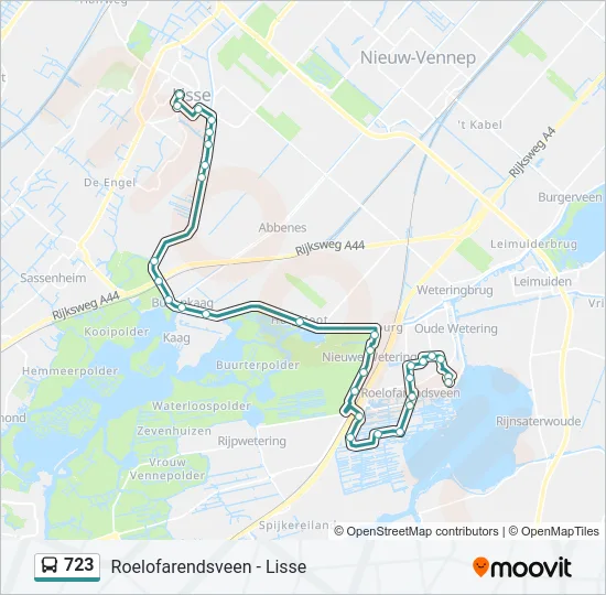 723 Bus Line Map