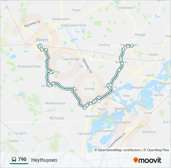 790 Bus Line Map