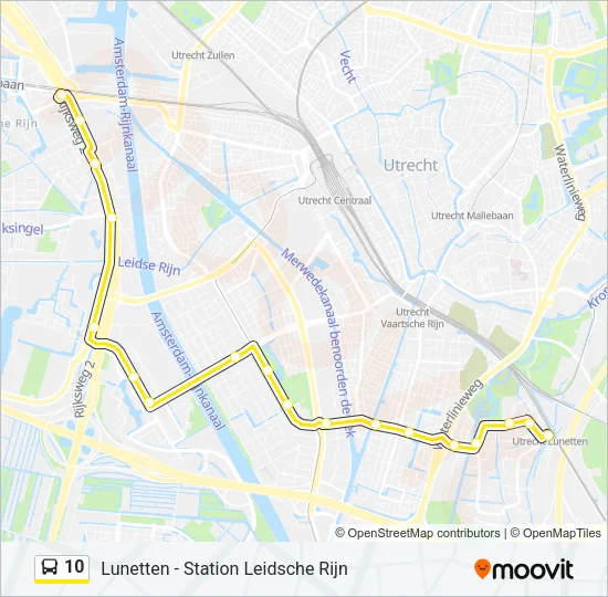 10 Bus Line Map