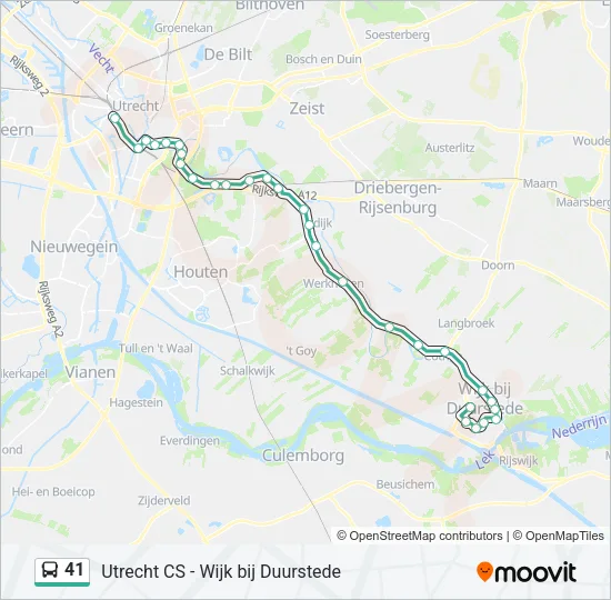 41 Bus Line Map