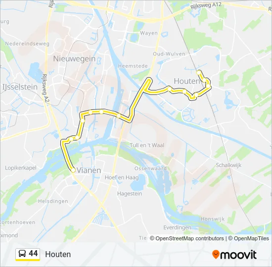 44 Bus Line Map