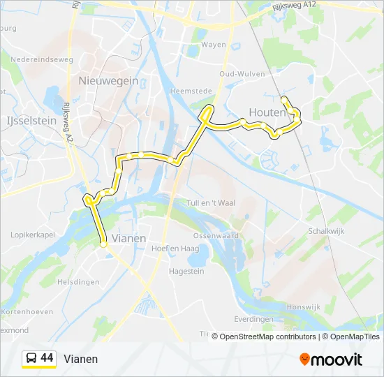 44 Bus Line Map
