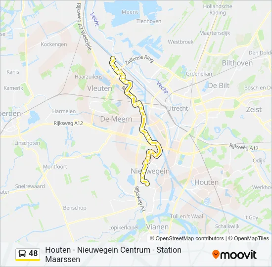 48 Bus Line Map