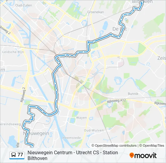 77 Bus Line Map