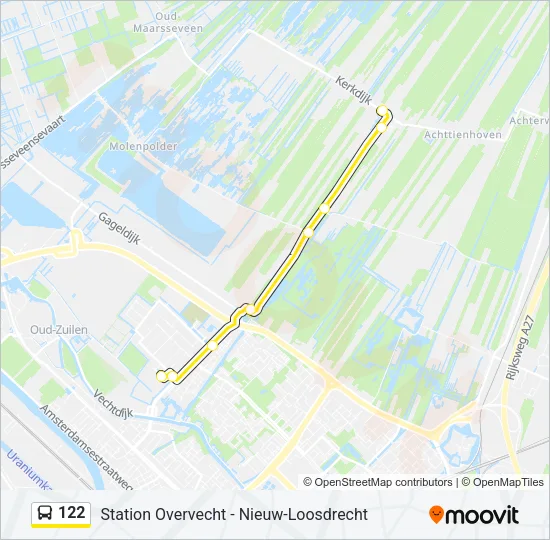 122 Bus Line Map