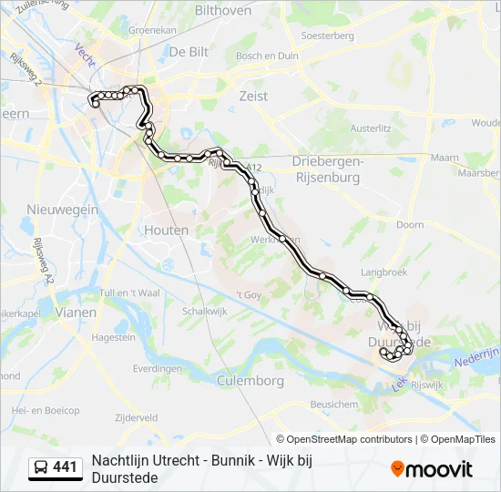 441 Bus Line Map