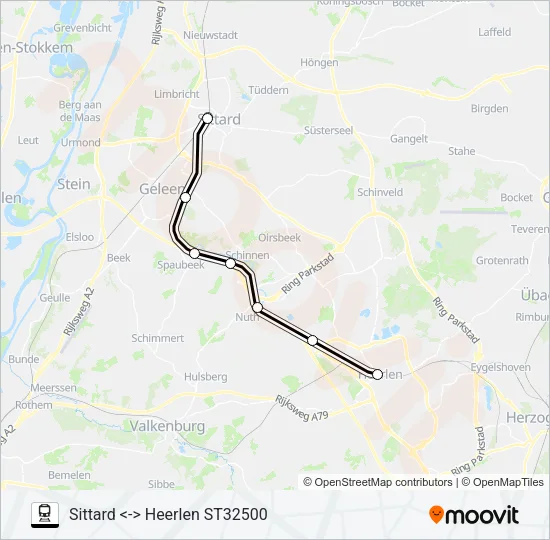 STOPTREIN RS15 Train Line Map