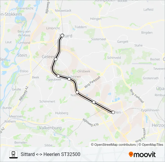 STOPTREIN RS15 Train Line Map