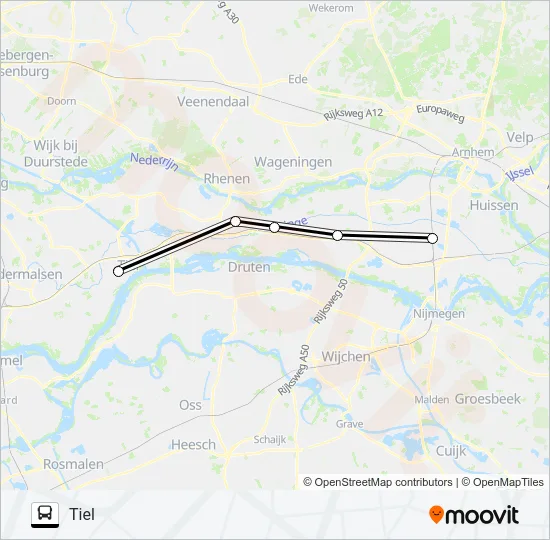 STOPBUS I.P.V. TREIN  Line Map