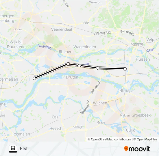 STOPBUS I.P.V. TREIN  Line Map