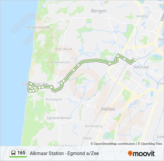 165 Route: Schedules, Stops & Maps - Egmond Aan Zee Busstation (updated)