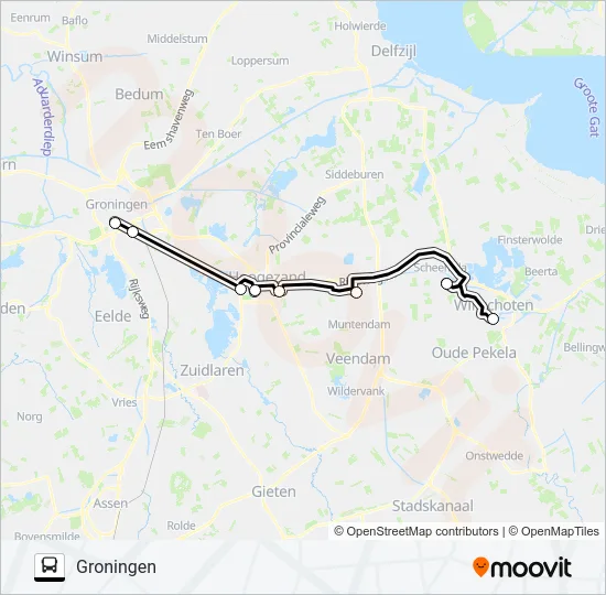 STOPBUS I.P.V. TREIN  Line Map