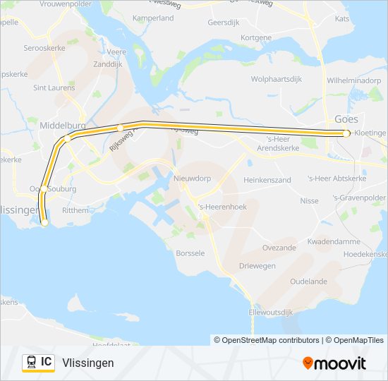 IC Train Line Map