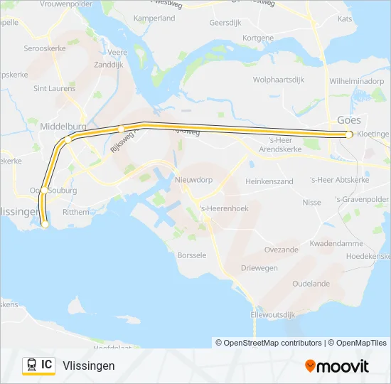 IC Train Line Map