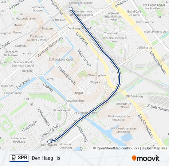 SPR Train Line Map