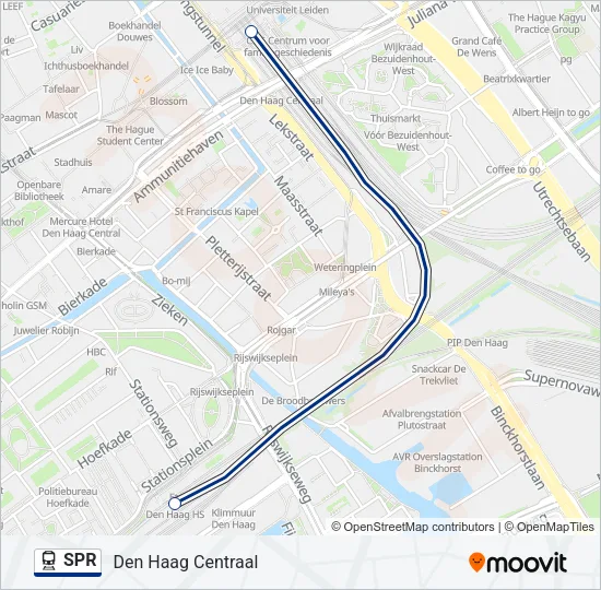 SPR Train Line Map