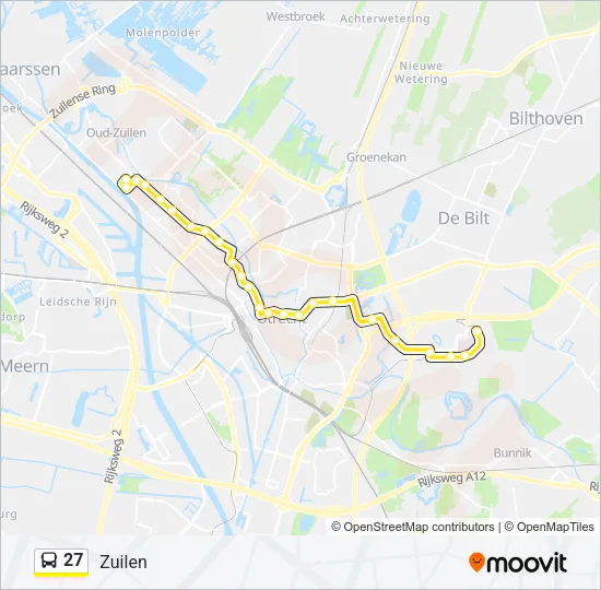 27 Bus Line Map