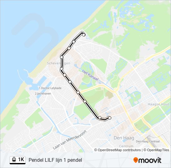 1K Light Rail Line Map