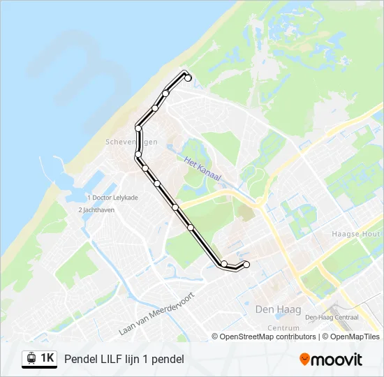 1K Light Rail Line Map