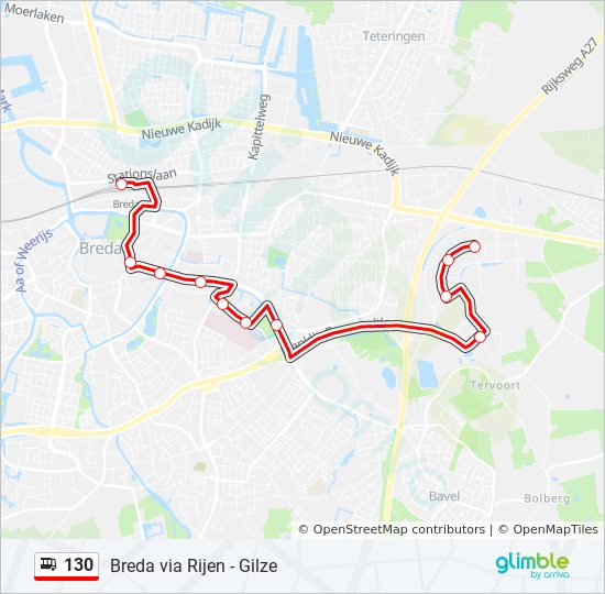 Bus 130 Route Map 130 Route: Schedules, Stops & Maps - Minervum (Updated)