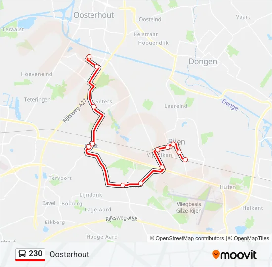 230 Bus Line Map