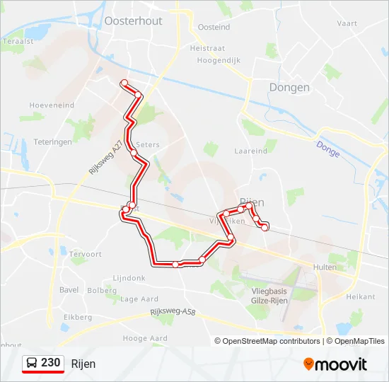 230 Bus Line Map
