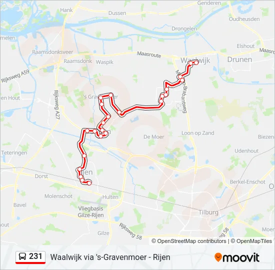 231 Bus Line Map