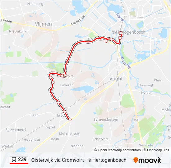 239 Bus Line Map
