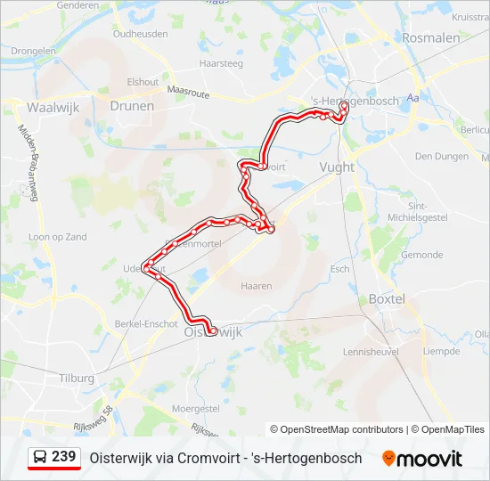 239 Bus Line Map