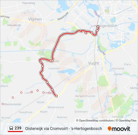 239 Bus Line Map