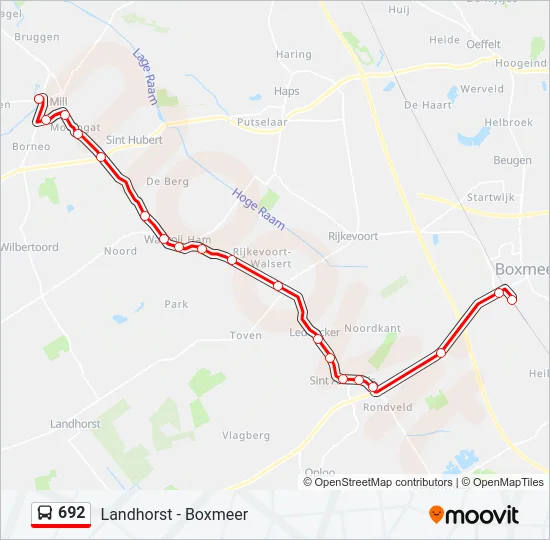 692 Bus Line Map