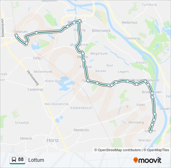 88 bus Line Map