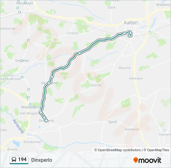194 Bus Line Map
