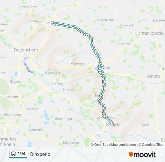 194 Bus Line Map