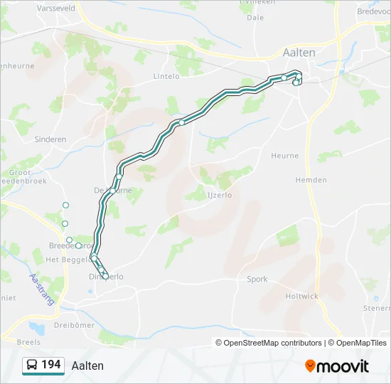 194 Bus Line Map