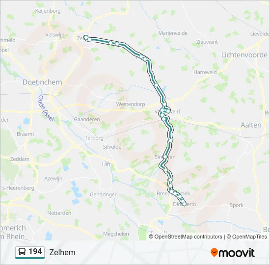 194 Bus Line Map