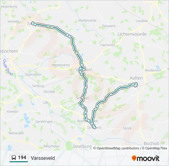 194 Bus Line Map