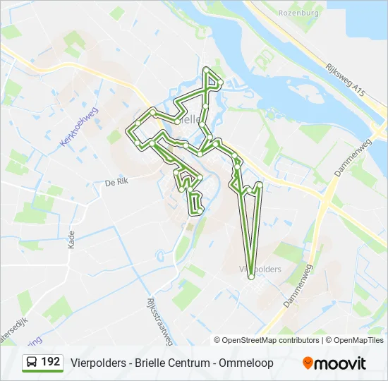 192 Bus Line Map