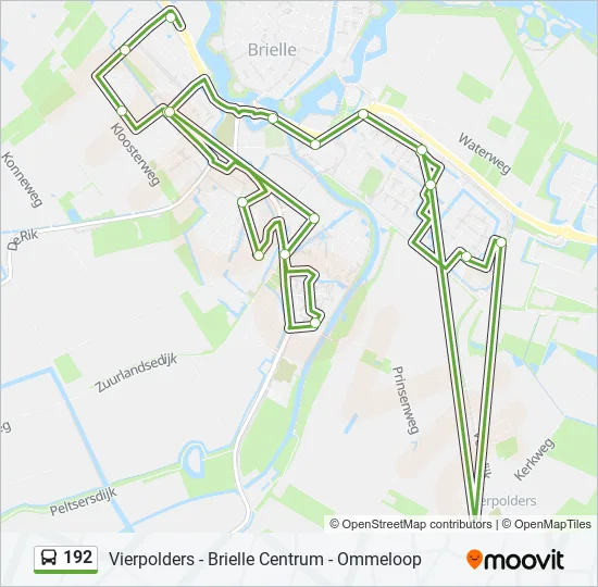192 Bus Line Map