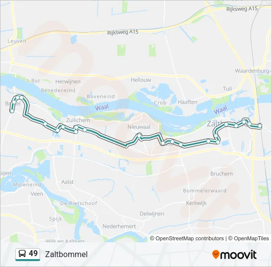 Buslinie 49 Karte