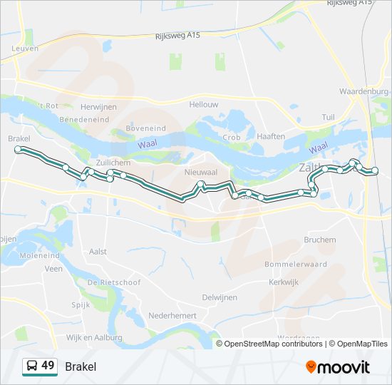 49 Bus Line Map