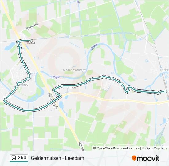 260 Bus Line Map