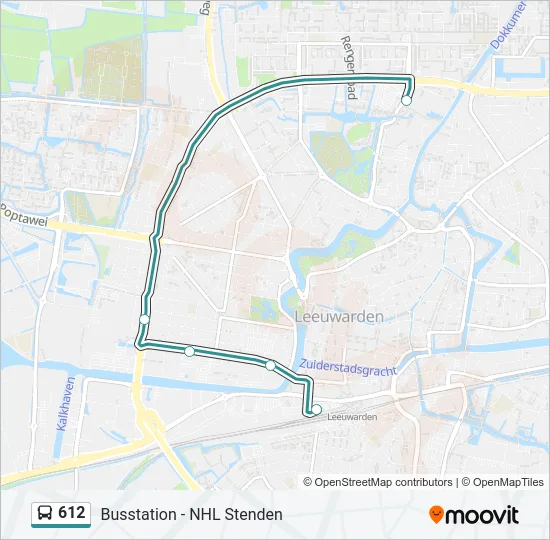 612 Bus Line Map