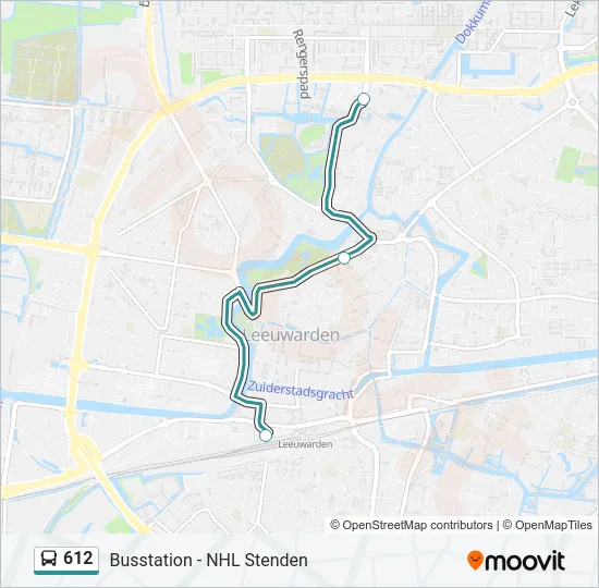 612 Bus Line Map