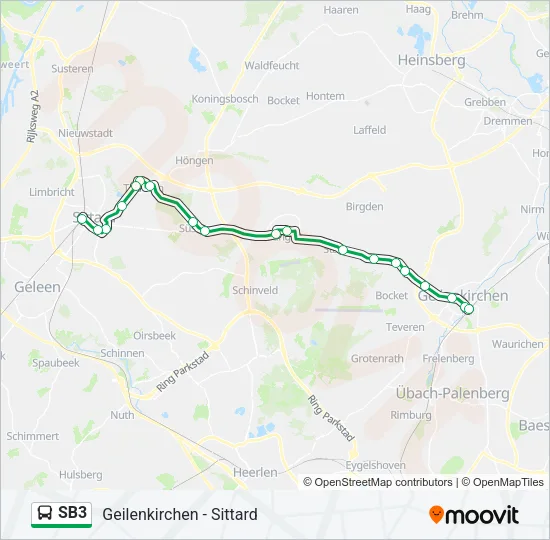 SB3 Bus Line Map