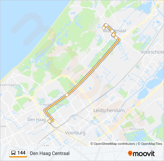 144 Bus Line Map