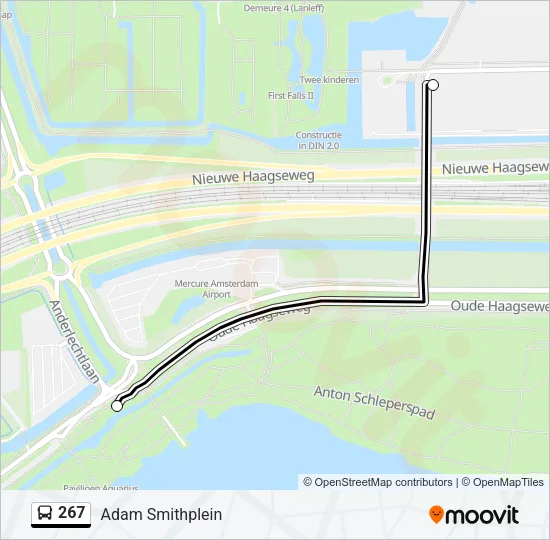 267 Bus Line Map