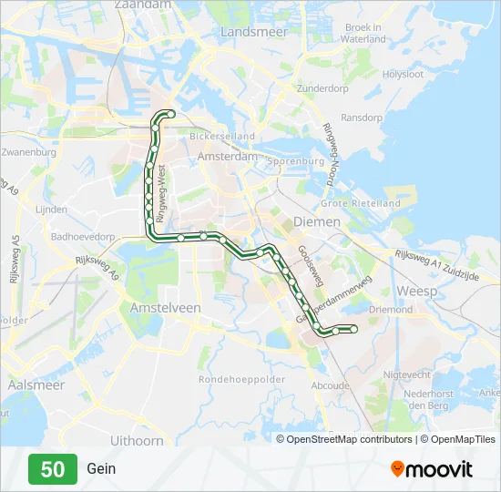 50 Metro Line Map