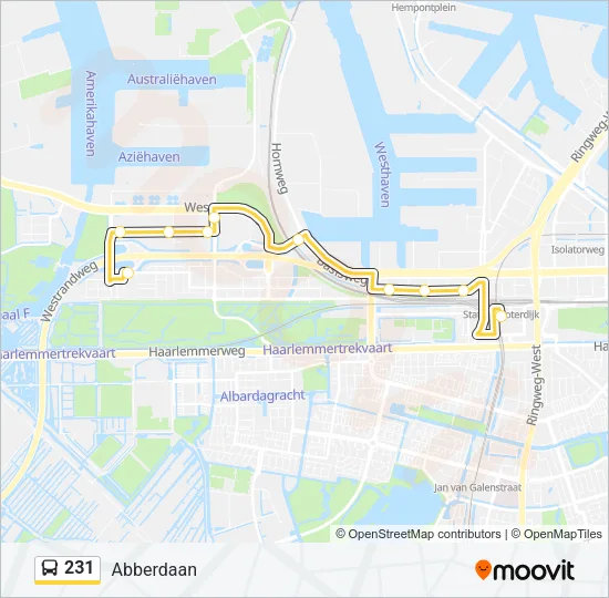 231 Bus Line Map