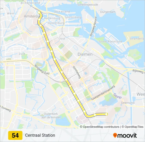 54 Metro Line Map
